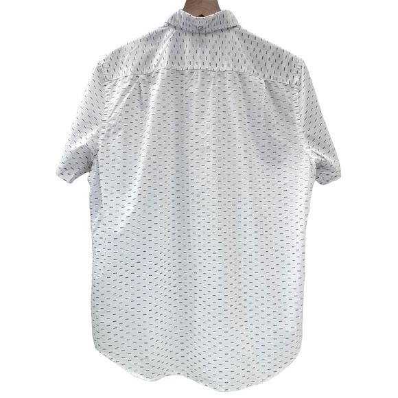 *2000 Steven Alan Single Needle Button Down Short Sleeve - White Arrow- Large - Picture 2 of 4